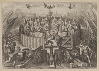 KG 15601
<br/>
Allegorie op de pacificatie van Gent in 1576
<br/>
<em>anoniem NL (17de eeuw)</em>